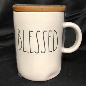 Rae Dunn “BLESSED” Oversized Mug w/Lid New